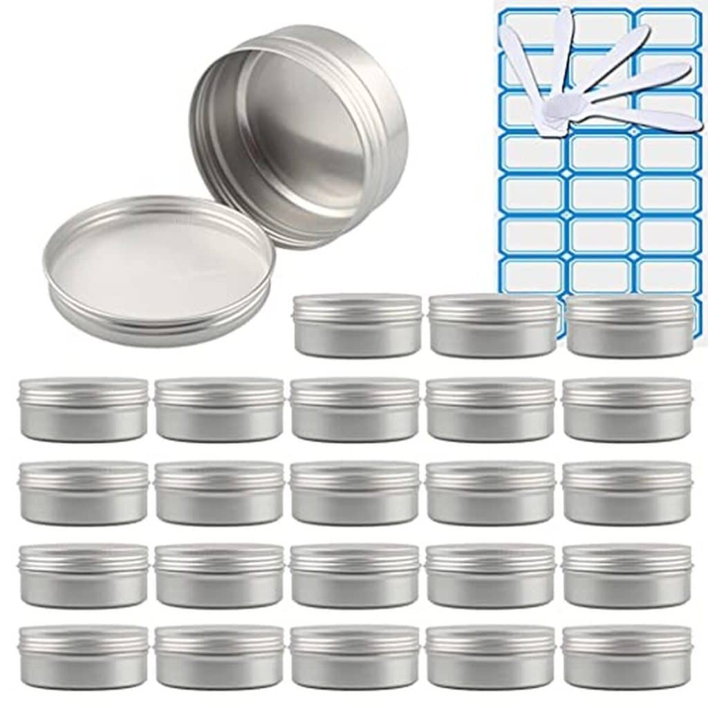 Test : zeoabsy pots en aluminium 150ml et accessoires pour cosmétiques