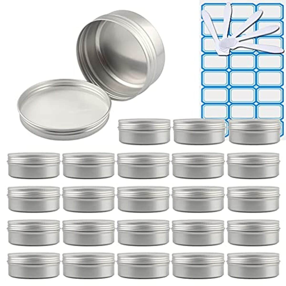 Test : zeoabsy pots en aluminium 150ml et accessoires pour cosmétiques