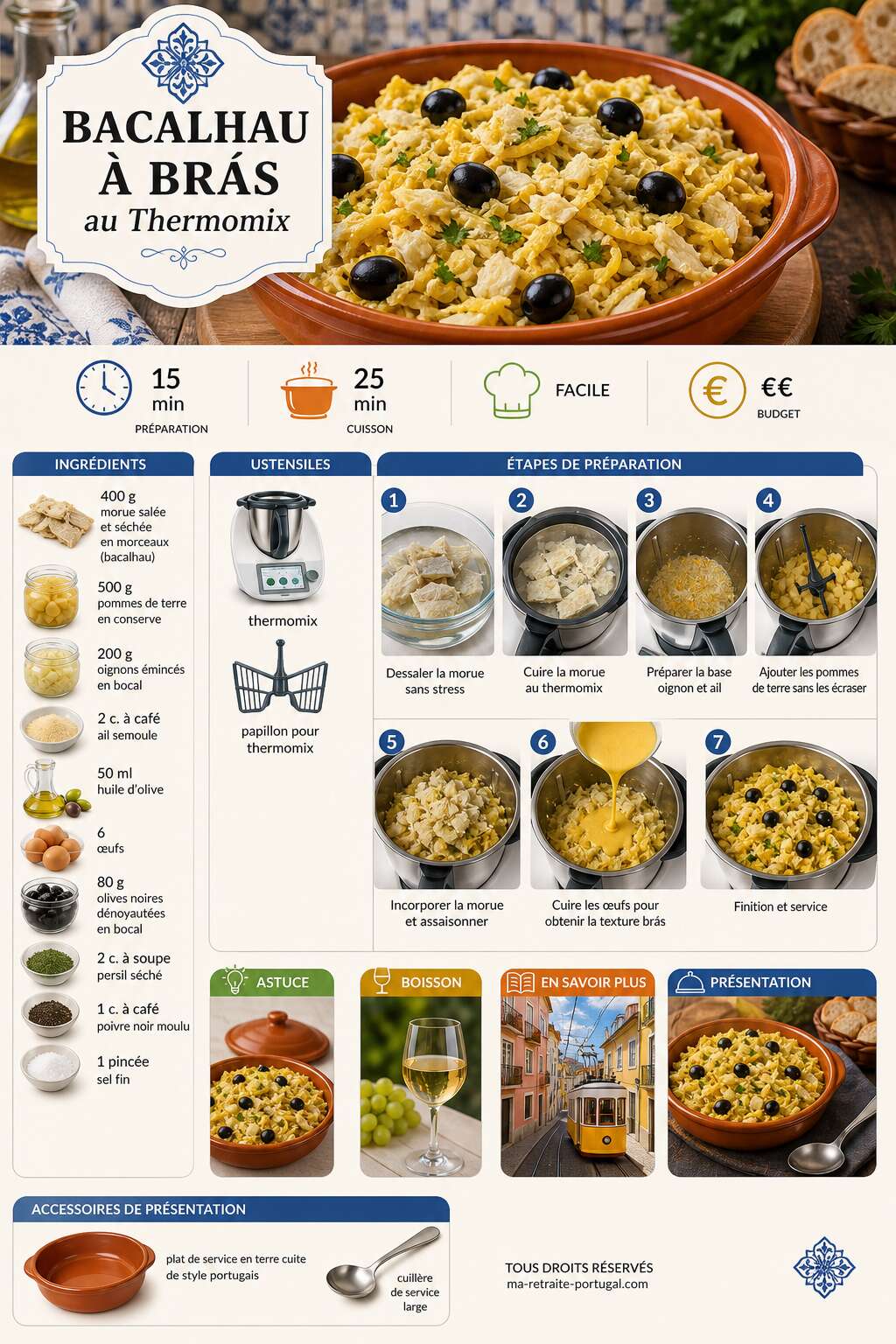 Fiche recette Découvrez la meilleure recette portugaise au thermomix Fiche recette Découvrez la meilleure recette portugaise au thermomix