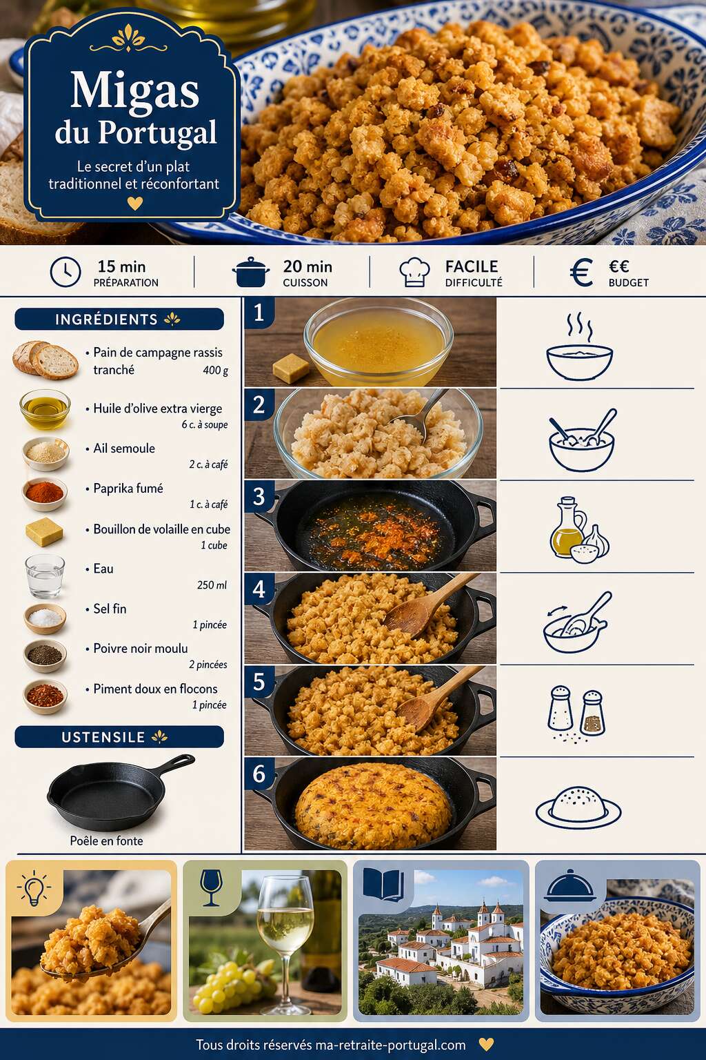 Fiche recette Recette migas du portugal : découvrez le secret de ce plat traditionnel Fiche recette Recette migas du portugal : découvrez le secret de ce plat traditionnel