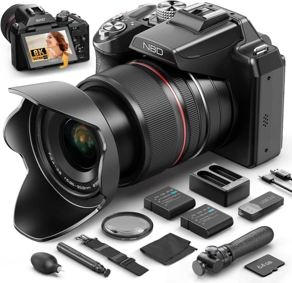Test : nBD appareil photo numérique 5K - zoom optique 16X