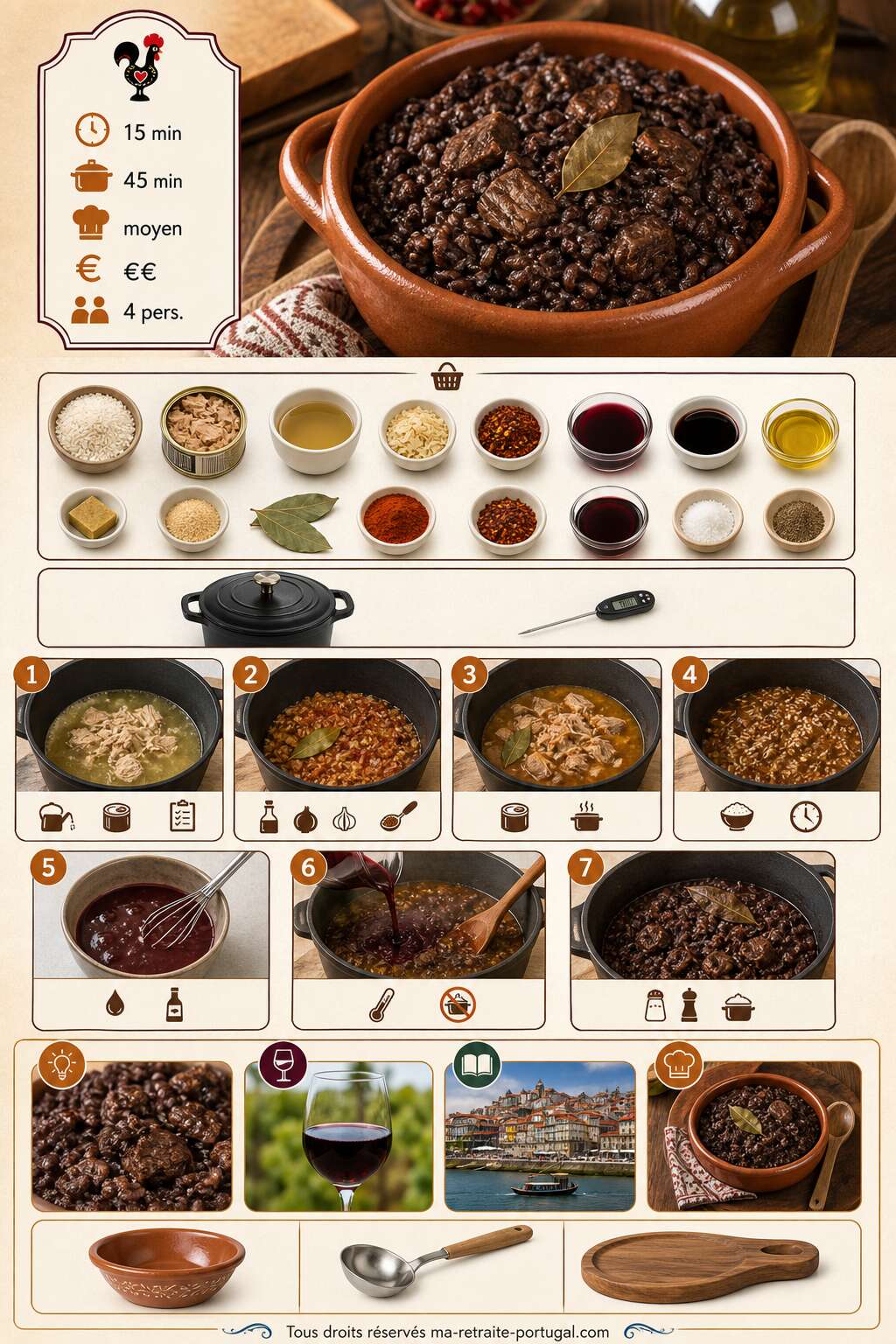Fiche recette Découvrez la recette authentique du riz au sang portugais Fiche recette Découvrez la recette authentique du riz au sang portugais