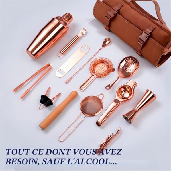 Découvrez notre test détaillé du kit shaker à cocktail 17 pièces : l'accessoire idéal pour préparer vos cocktails en voyage. Avis, caractéristiques et recommandations.