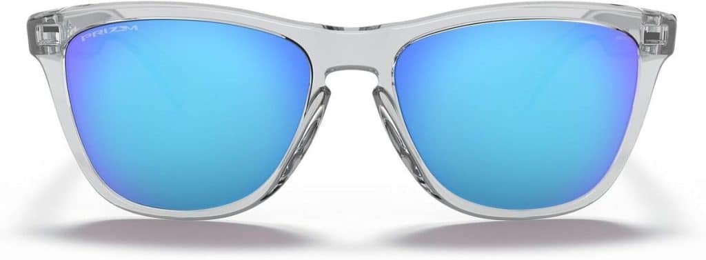 Avis sur Oakley Frogskins : lunettes cristal transparent/prizmsapphire