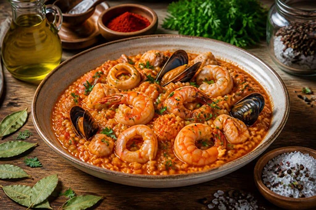 Comment préparer un riz aux fruits de mer à la portugaise authentique ?