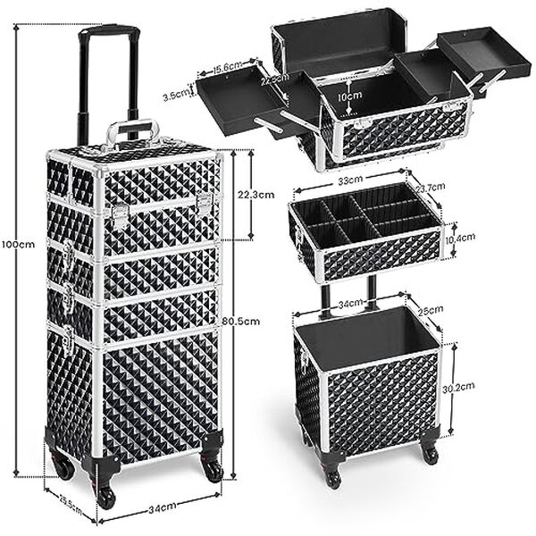 Découvrez notre test détaillé de la valise de maquillage Abician 4 en 1 noire pailletée : qualité, fonctionnalités et avis d'utilisation.