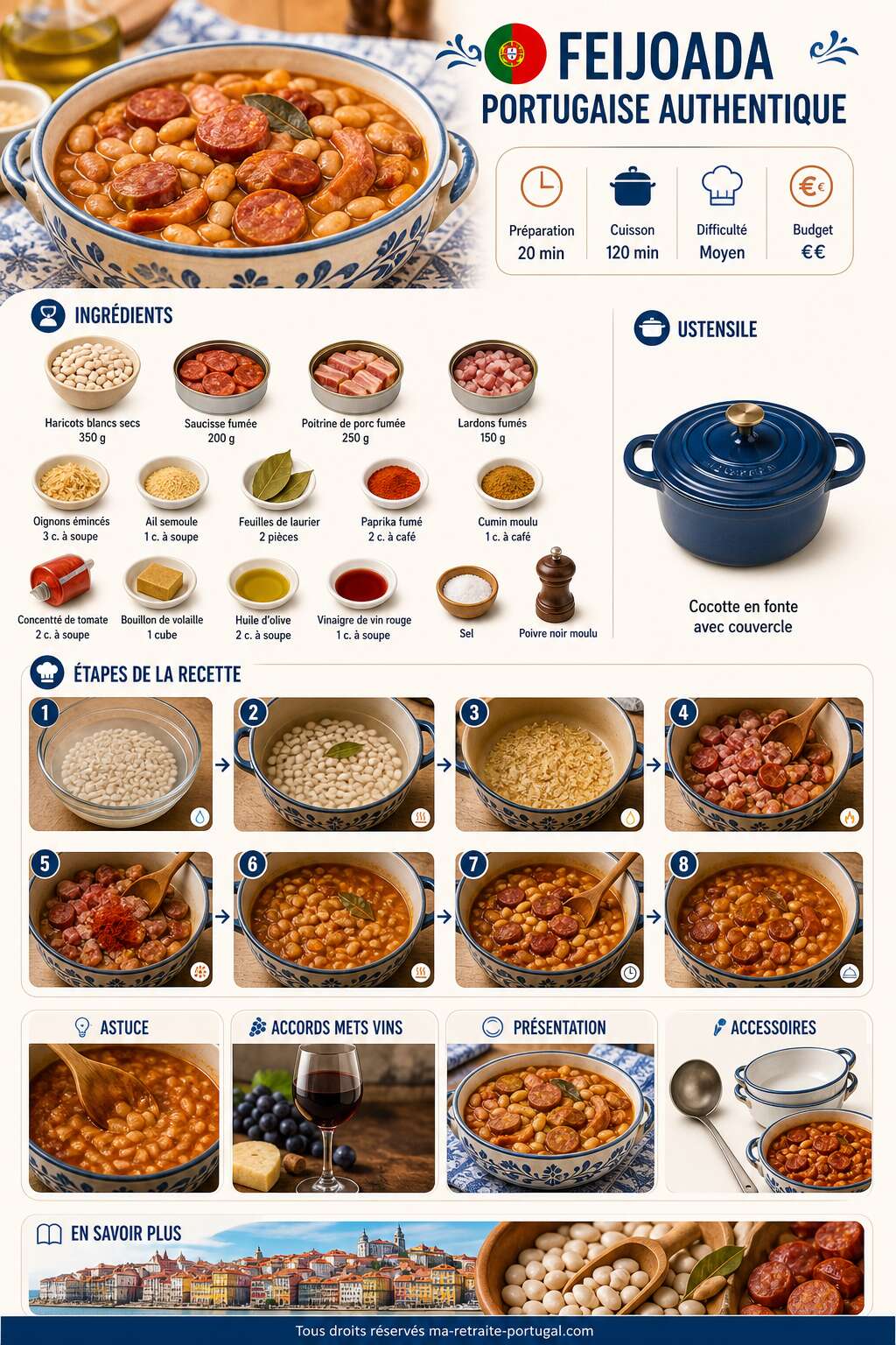 Fiche recette Découvrez la recette portugaise authentique de feijoada Fiche recette Découvrez la recette portugaise authentique de feijoada