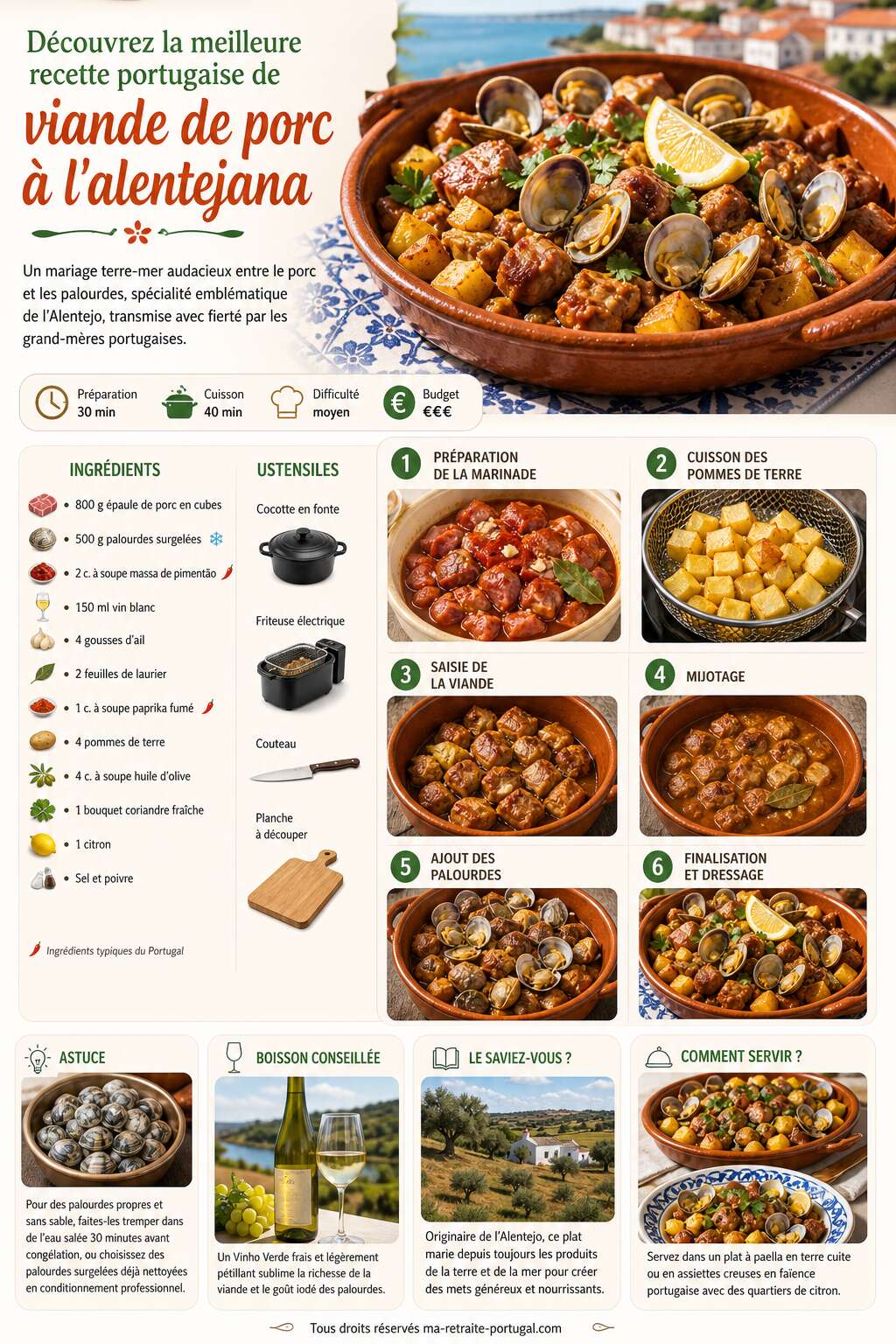 Fiche recette Découvrez la meilleure recette portugaise de viande Fiche recette Découvrez la meilleure recette portugaise de viande