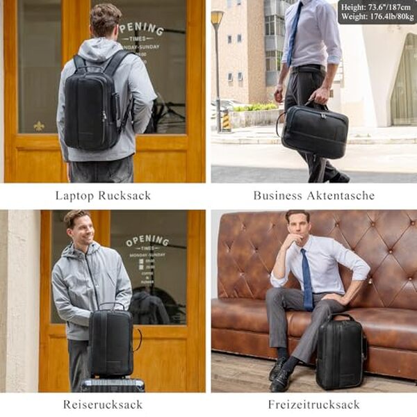 Découvrez notre test complet du sac à dos cuir tIDING 15, 6 pouces pour homme. Convertible, anti-vol et pratique : caractéristiques, avantages et avis d'utilisation.