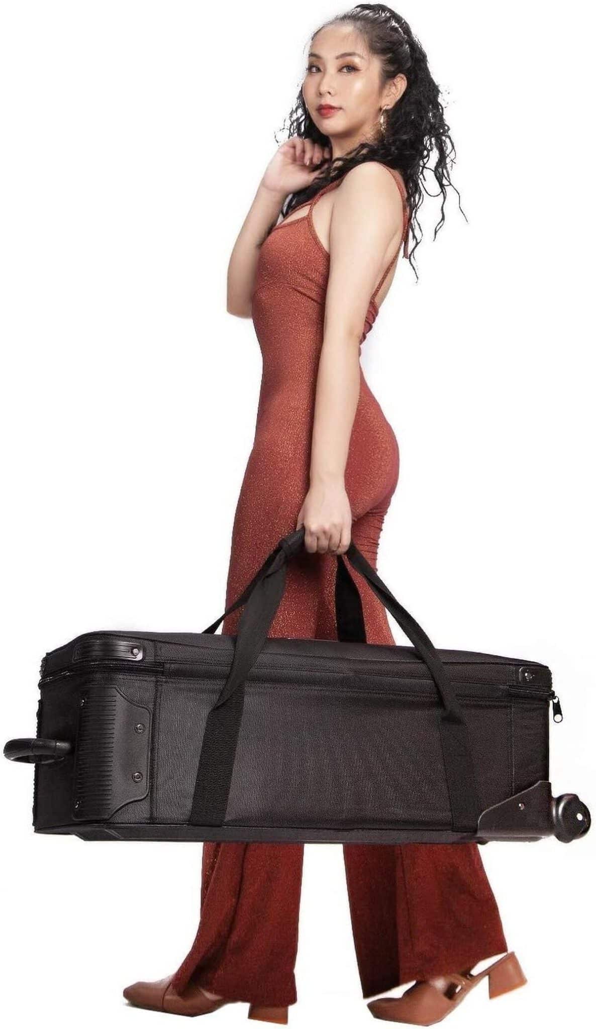 Test du sac trépieds photo à roulettes 33 pouces