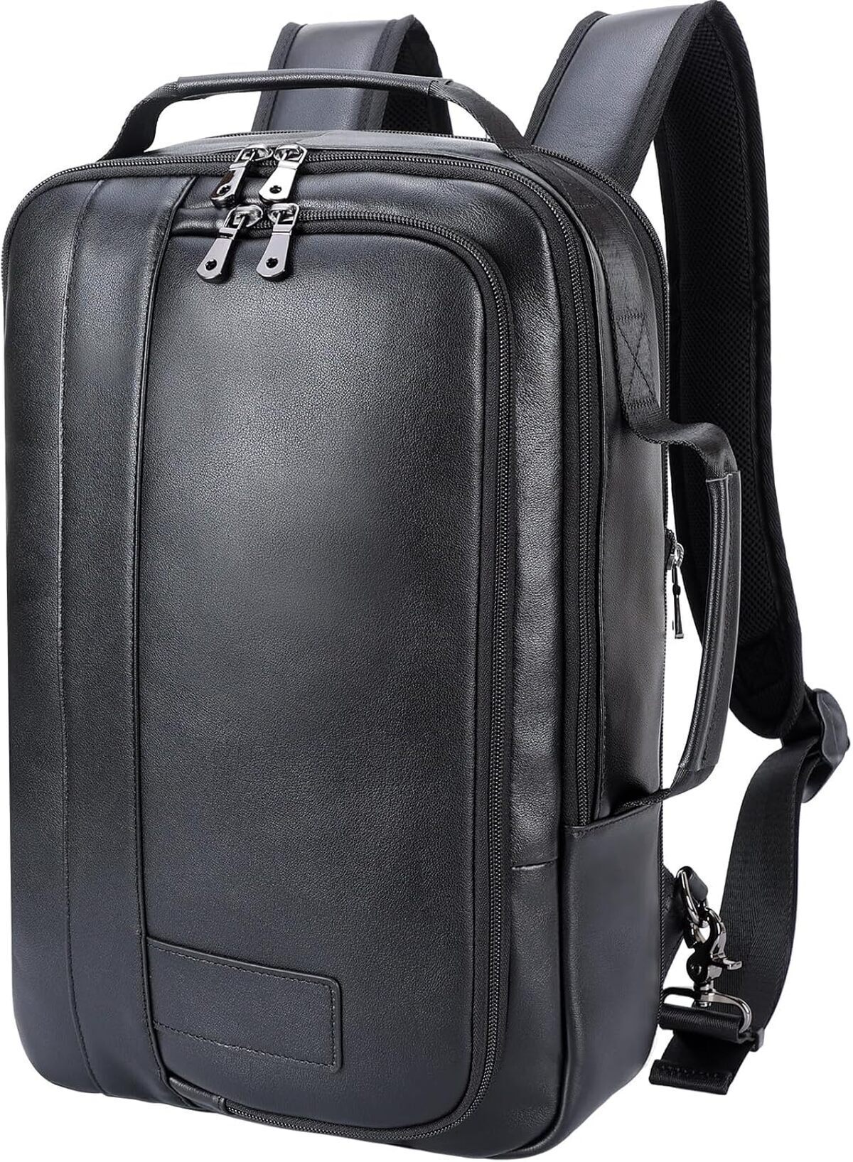 Test : tIDING sac à dos cuir homme 15, 6 pouces convertible anti-vol