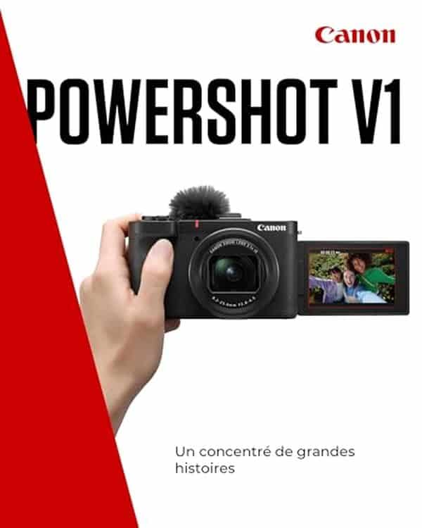 Découvrez notre test complet de la Canon PowerShot V1, la caméra vlog avec ultra grand-angle. Performances, qualité vidéo et fonctionnalités pour créateurs.