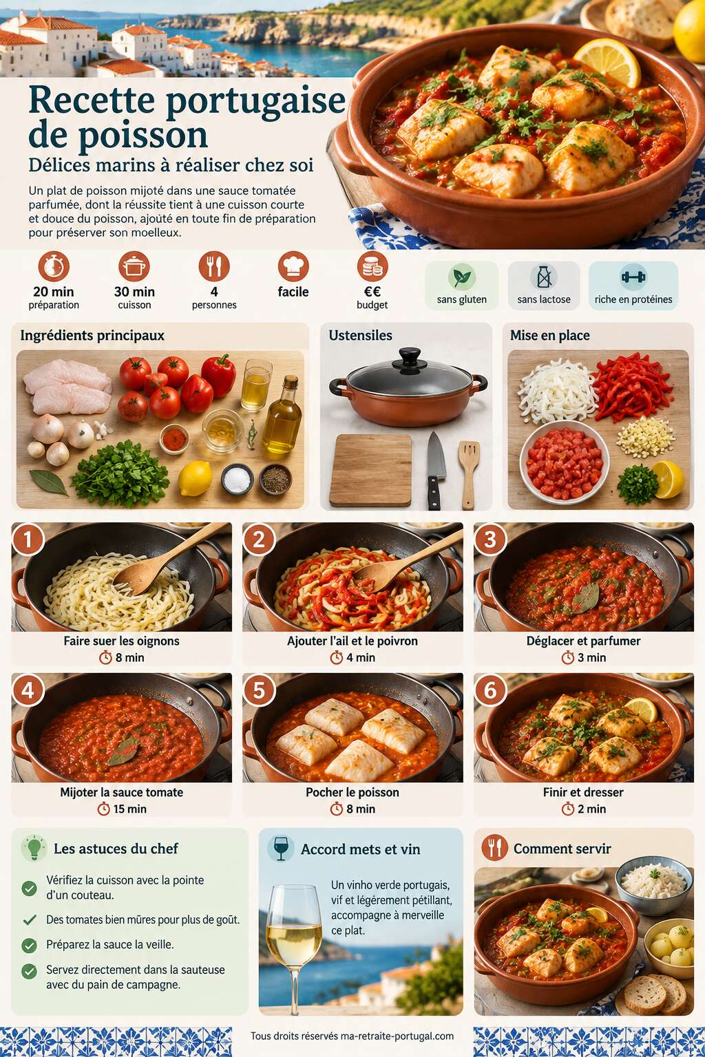 Fiche recette Recette portugaise de poisson : délices marins à réaliser chez soi Fiche recette Recette portugaise de poisson : délices marins à réaliser chez soi