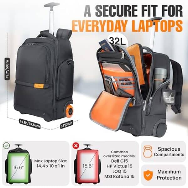 Découvrez notre test complet du sac à dos à roulettes Everki Atlas 32 L : capacité, confort et durabilité pour les professionnels en déplacement. Avis détaillé et comparatif.